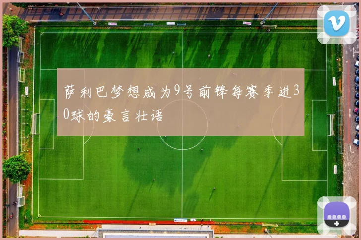 萨利巴梦想成为9号前锋每赛季进30球的豪言壮语